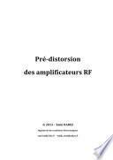Télécharger le livre libro Pré-distosion Des Amplificateurs Rf